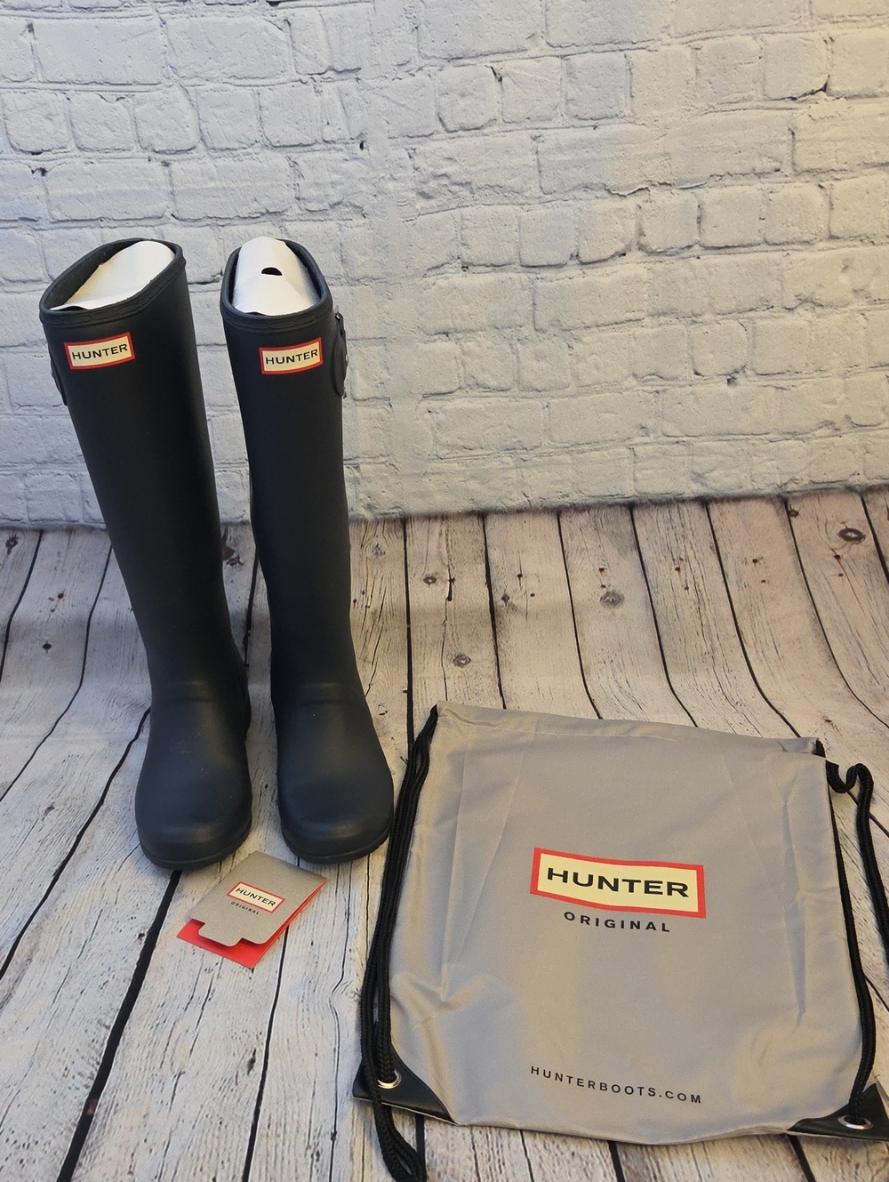 Hunter Original Tour Tall Rain Boots Navy Size 9